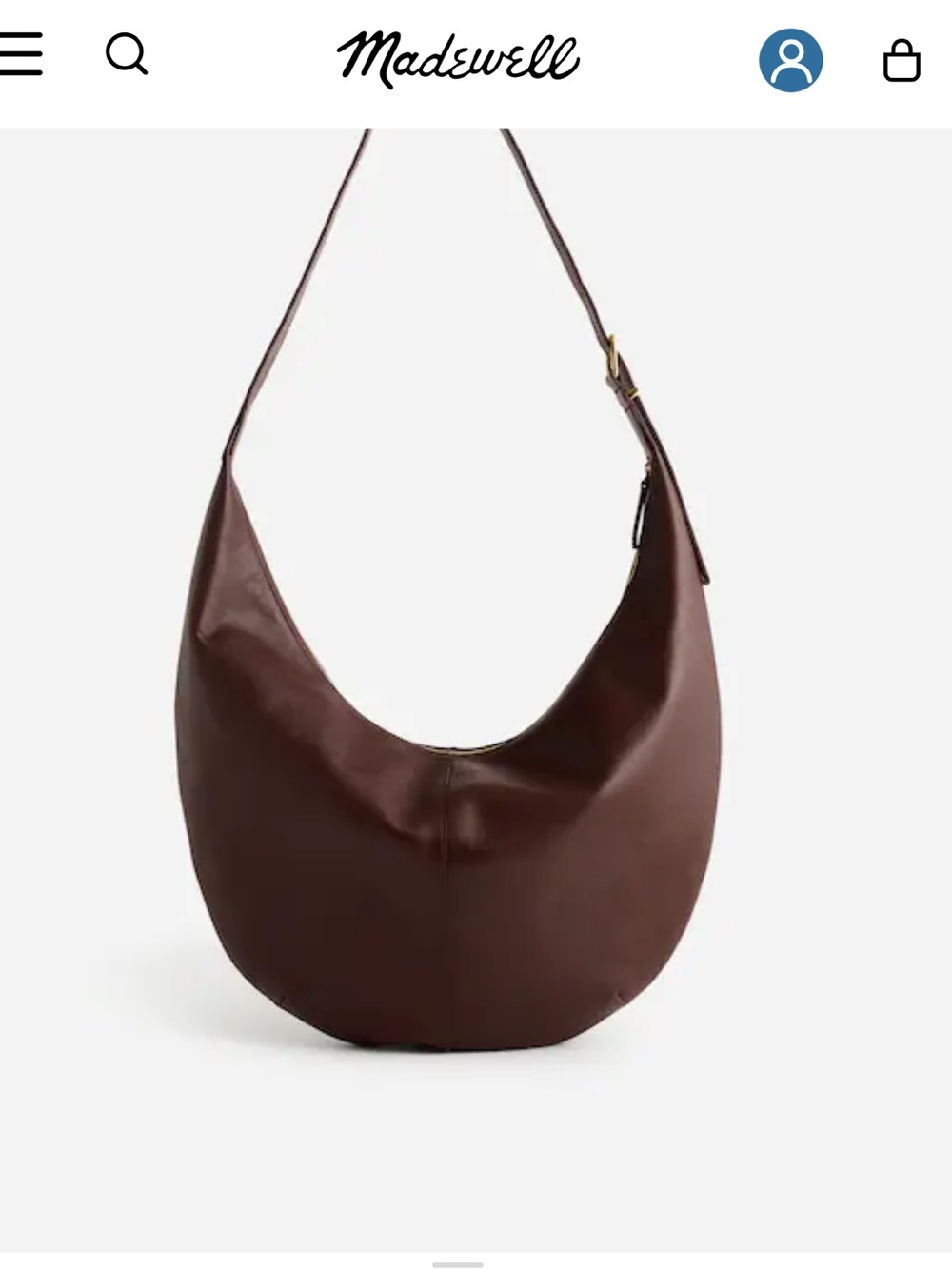 Madewell The Essential Curve Shoulder Bag - Picture 7 of 9